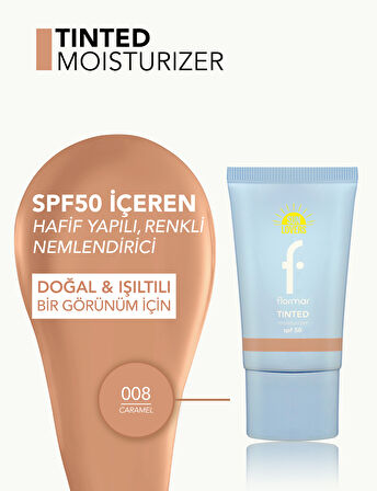 Sun Lovers Nemlendirici Etkili & Doğal Bitişli Renkli Güneş Koruyucu SPF50