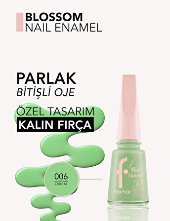 Flormar Blossom Yoğun Pigmentli & Uzun Süre Kalıcı Parlak Bitişli Oje