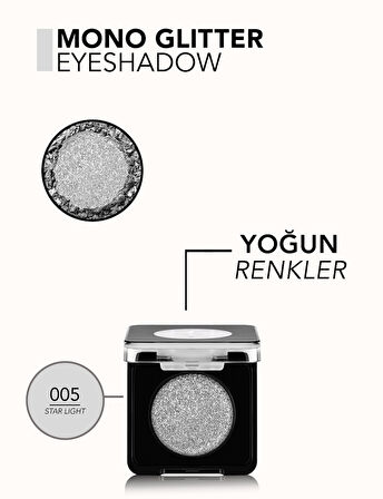 Mono Yüksek Pigmentli & Doğal Işıltılı Kompakt Göz Farı