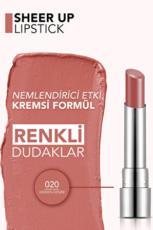 Flormar Sheer Up Lipstik Ruj 020 Hıdden Desıre