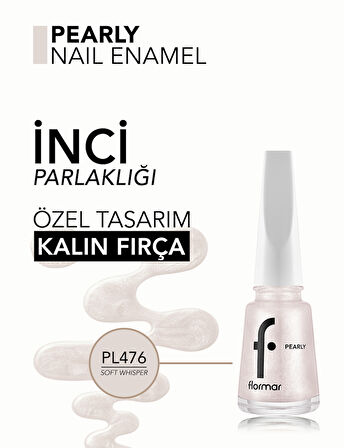 Pearly Yarı Transparan & Parlak Bitişli Sedefli Oje