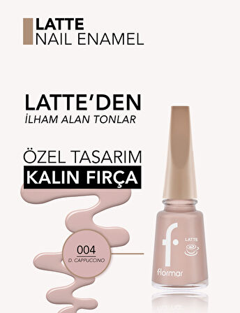 Latte Nail Enamel Yüksek Pigmentli & Parlak Bitişli Oje