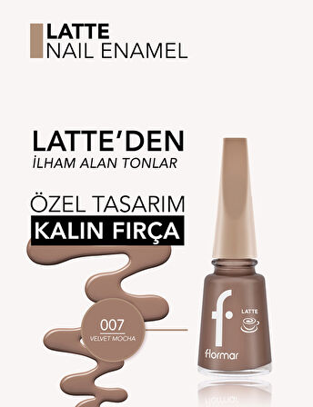 Latte Nail Enamel Yüksek Pigmentli & Parlak Bitişli Oje