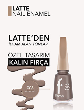 Latte Nail Enamel Yüksek Pigmentli & Parlak Bitişli Oje