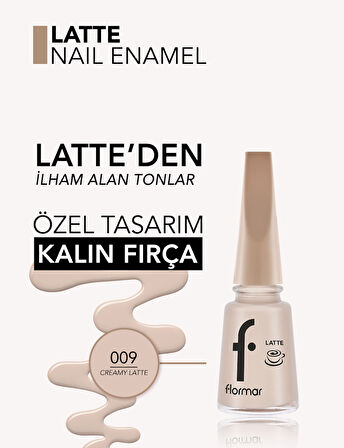 Latte Nail Enamel Yüksek Pigmentli & Parlak Bitişli Oje