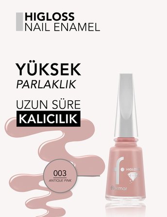 Higloss Uzun Süre Parlaklık Sunan Yüksek Performanslı Işıltılı Bitişli Oje