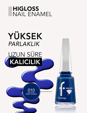 Higloss Uzun Süre Parlaklık Sunan Yüksek Performanslı Işıltılı Bitişli Oje