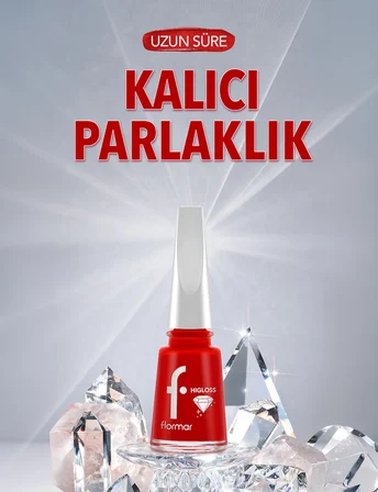 Higloss Uzun Süre Parlaklık Sunan Yüksek Performanslı Işıltılı Bitişli Oje