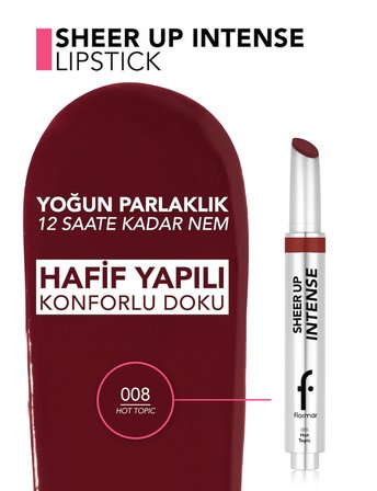 Sheer Up Intense Parlak Bitişli Jel Dokulu Ruj