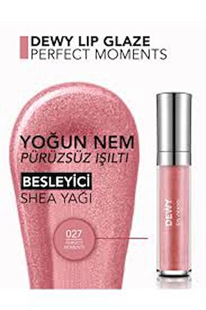 Besleyici Dudak Parlatıcısı - Dewy Lip Glaze - 027 Perfect Moments