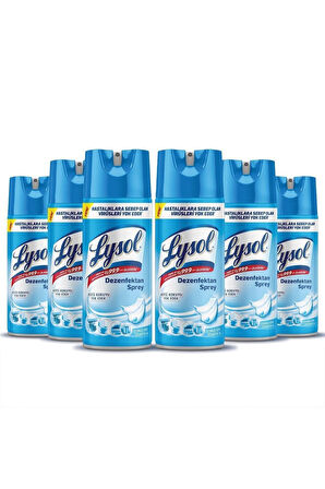 Lysol Dezenfektan Sprey Temizliğin Esintisi 6’lı, Yüzeyler için, 6x400 ml