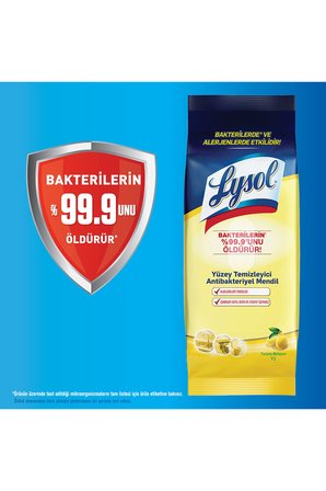 Lysol Antibakteriyel Mendil 72 li x 6