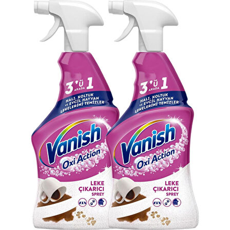 Oxi Action Çok Amaçlı Halı, Koltuk ve Evcil Hayvan Leke Çıkarıcı Sprey 500 ml X2