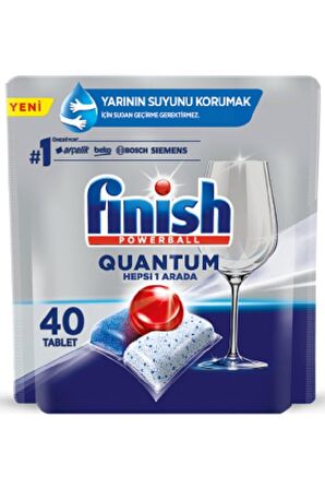 Finish Quantum 40 Yıkama Tablet Bulaşık Makinesi Deterjanı 40 Adet 