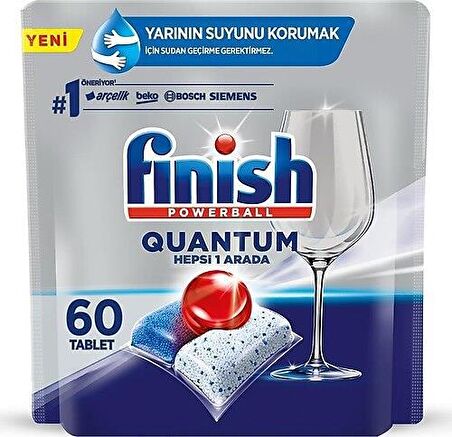 Finish Quantum 60 Yıkama Tablet Bulaşık Makinesi Deterjanı 60 Adet 