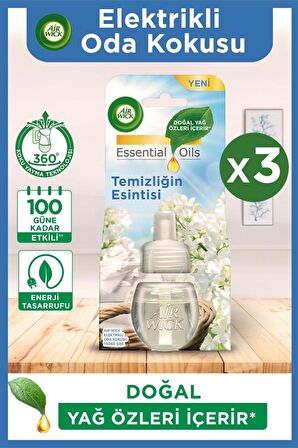 Elektrikli Oda Kokusu Yedek Temizliğin Esintisi X 3