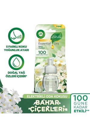 Elektrikli Oda Kokusu Yedek Şişe Seti x6 (Bahar Çiçekleri x2 - Temizliğin Esintisi x2 - Lav