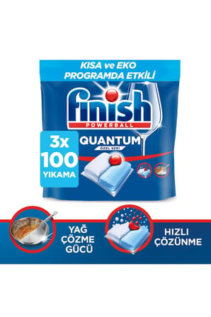 Quantum Özel Seri Bulaşık Makinesi Deterjanı Kapsül Tablet 300 Adet (100x3)