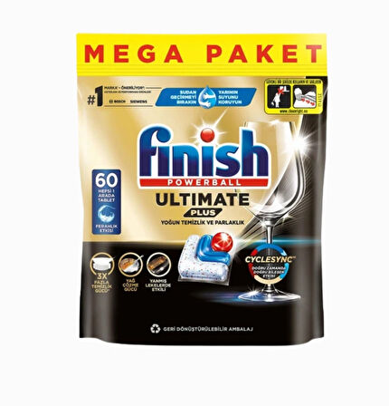 Finish Ultimate Plus Bulaşık Makinesi Tableti 60'lı 
