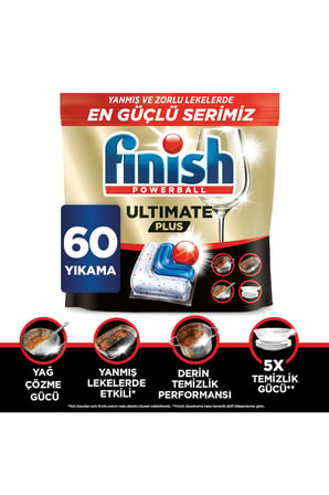 Finish Ultimate Plus Bulaşık Makinesi Tableti 60'lı 