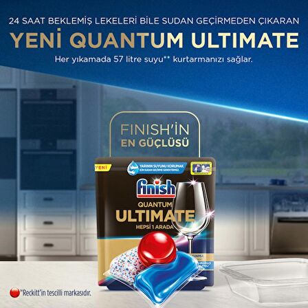 Finish Ultimate 288 Kapsül Bulaşık Makinesi Deterjanı Tableti (6 x 48 Kapsül)