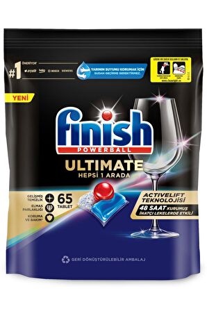 Finish Quantum Ultimate Bulaşık Makinesi Tableti 65'li 