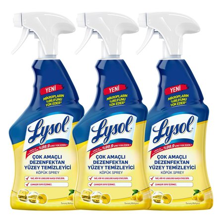 Lysol Çok Amaçlı Sprey 750 ml x 3