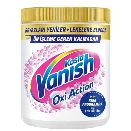 Vanish Oxi Action Kristal Beyaz Toz Deterjan Güçlendirici ve Leke Çıkarıcı 480 Gram