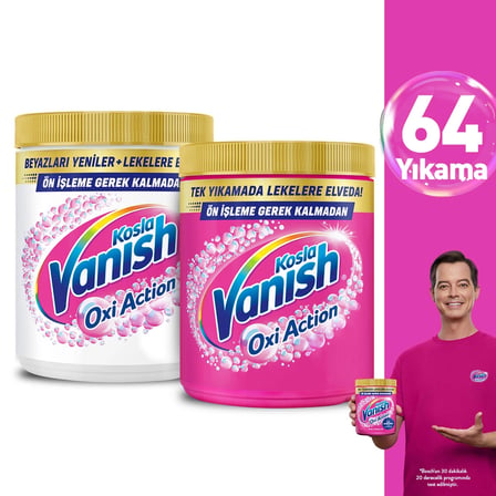 Vanish Oxi Toz Renkli 970 gr + Beyaz 970 gr 