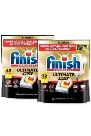 Ultimate Plus Bulaşık Makinesi Deterjanı Kapsül Tablet Limon 90 Adet (2x45)