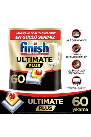 Ultimate Plus Bulaşık Makinesi Deterjanı Kapsül Tablet Limon 105 Adet (45+60)