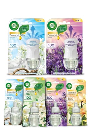 Elektrikli Oda Kokusu Set ( 1 KIT Temizliğin Esintisi +1 KIT Lavanta + 4 Çeşit Yedek)