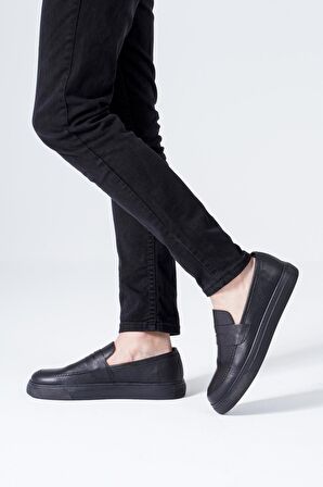 Hakiki Deri Erkek Loafer Casual Sneaker Spor Ayakkabı