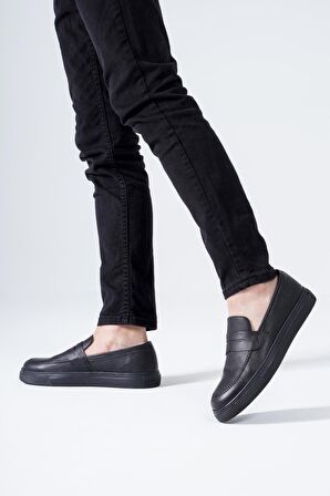 Hakiki Deri Erkek Loafer Casual Sneaker Spor Ayakkabı