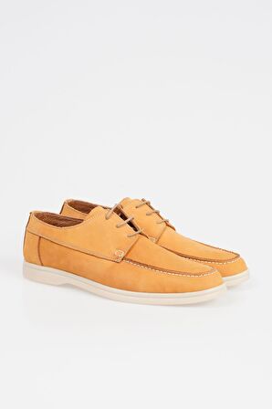 Hakiki Deri Erkek Bağcıklı Casual Loafer Ayakkabı