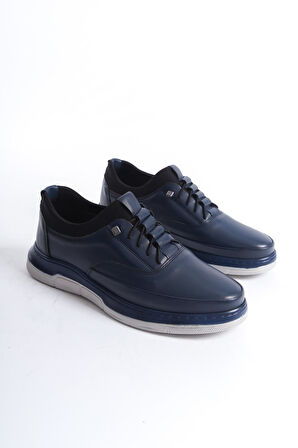 Erkek Hakiki Deri Scuba Detaylı Akıllı Bağcıklı Günlük Rahat Taban Ayakkabı