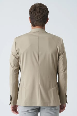 White Stone Belfast C4010 Slim Fit 6 Drop Ceket Bej