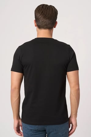 WHİTE STONE  2025-Y  3115  BİSİKLET YAKA TSHIRT    SİYAH
