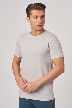 WHİTE STONE  2025-Y  3155  BİSİKLET YAKA TSHIRT    TAŞ