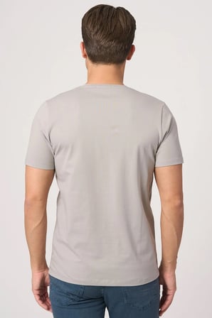 WHİTE STONE  2025-Y  2576  BİSİKLET YAKA TSHIRT    A.GRİ
