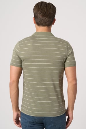 WHİTE STONE  2025-Y  3149-Y  POLA YAKA TSHIRT    HAKİ