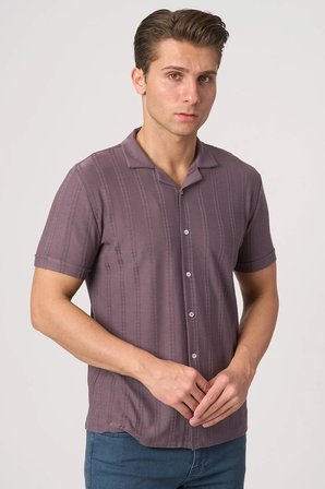 WHİTE STONE  2025-Y  3176-G GÖMLEK- TSHIRT    MOR
