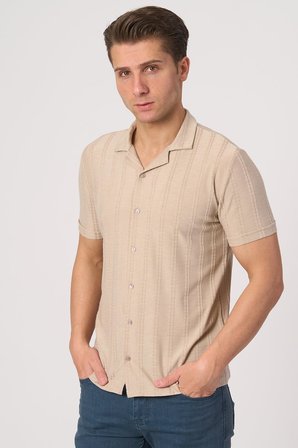 WHİTE STONE  2025-Y  3176-G GÖMLEK- TSHIRT    BEJ