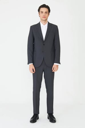 Gri Modern Kesim Slim Fit Premium Takım Elbise