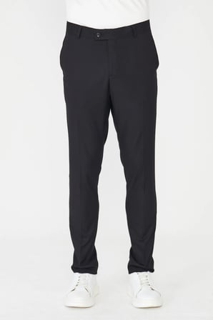 Siyah Modern Kesim Kumaş Pantolon