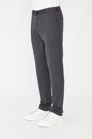 Antrasit Bağcıklı Rahat Kesim Jogger Pantolon