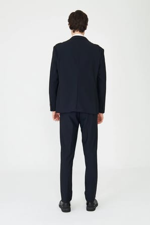 Siyah Modern Slim Fit Düz Kumaş Klasik Kesim Takım Elbise