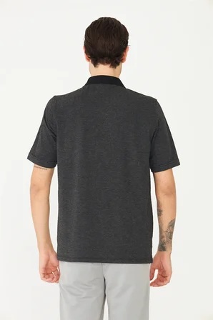 Siyah Polo Yaka T-Shirt 
