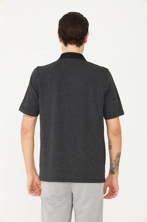 Siyah Polo Yaka T-Shirt 