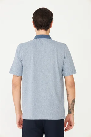 İndigo Polo Yaka T-Shirt 